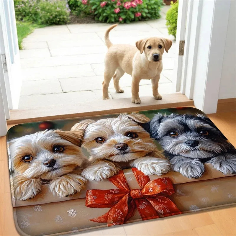 VIKAMA Cute Animal Welcome Non-Slip Doormat