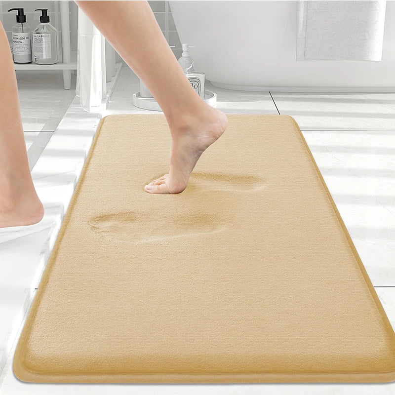 Olanly Silicone Memory Foam Non-Slip Bath Mat