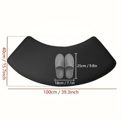 Thickened Curved Bathroom Absorbent Mat Non-Slip Shower Room Door Toilet Foot Entrance Mat