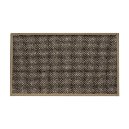 Black & gray interwoven non-slip kitchen runner mat