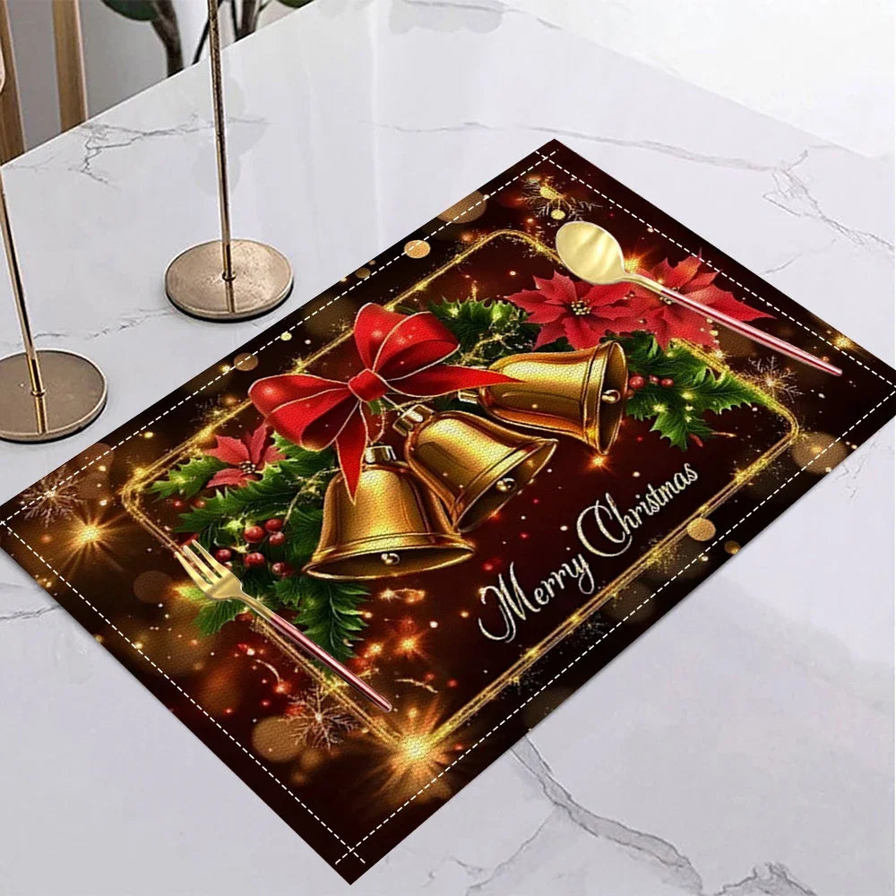 Christmas Bell Tree Snowflake Placemat