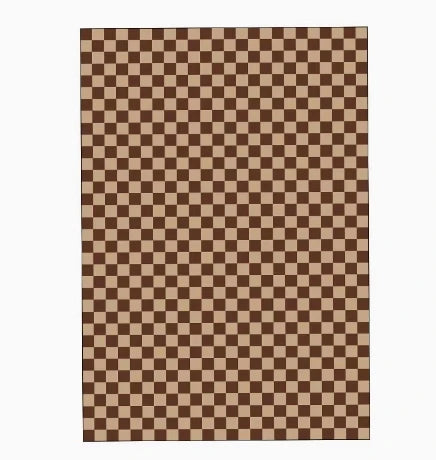 VIKAMA Green Checkered Floor Mat