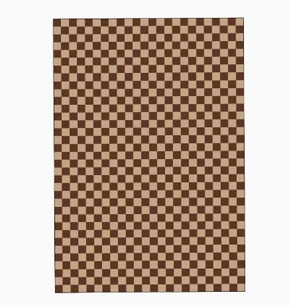 VIKAMA Green Checkered Floor Mat
