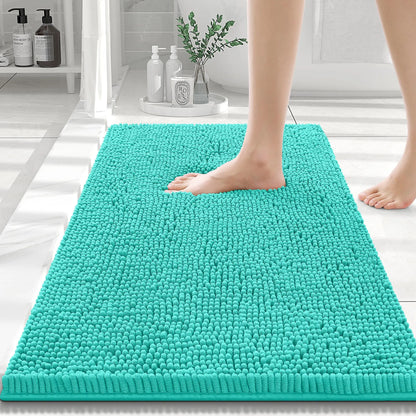 Olanly Chenille Soft Non-Slip Bath Mat