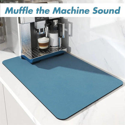 Marble Print Absorbent Kitchen Drying Mat