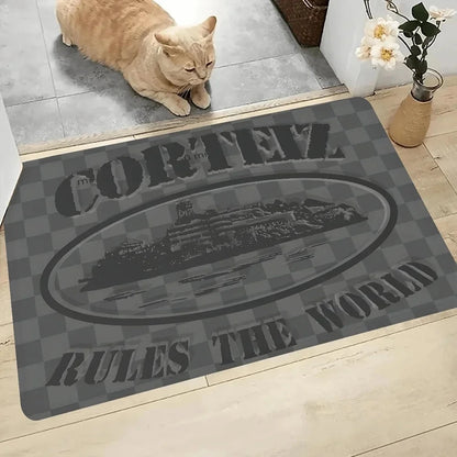Devil’s Island English Carpet Kids Bedroom Rug Non-Slip Doormat Living Room Balcony Bedside Area Rug Home Decor