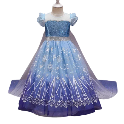 Disney Frozen 2 Elsa Princess Costume Dress For Girls