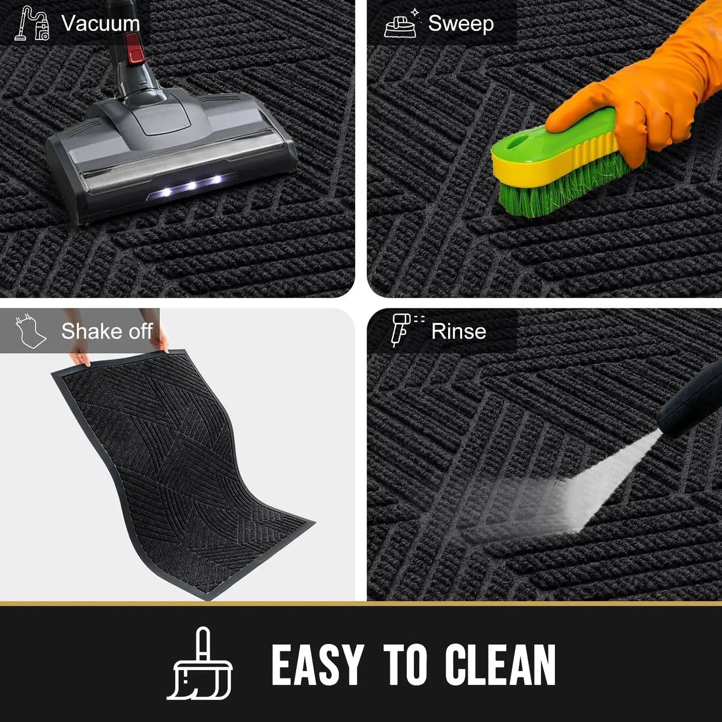 Olanly Low-Profile Non-Slip Heavy Duty Doormat