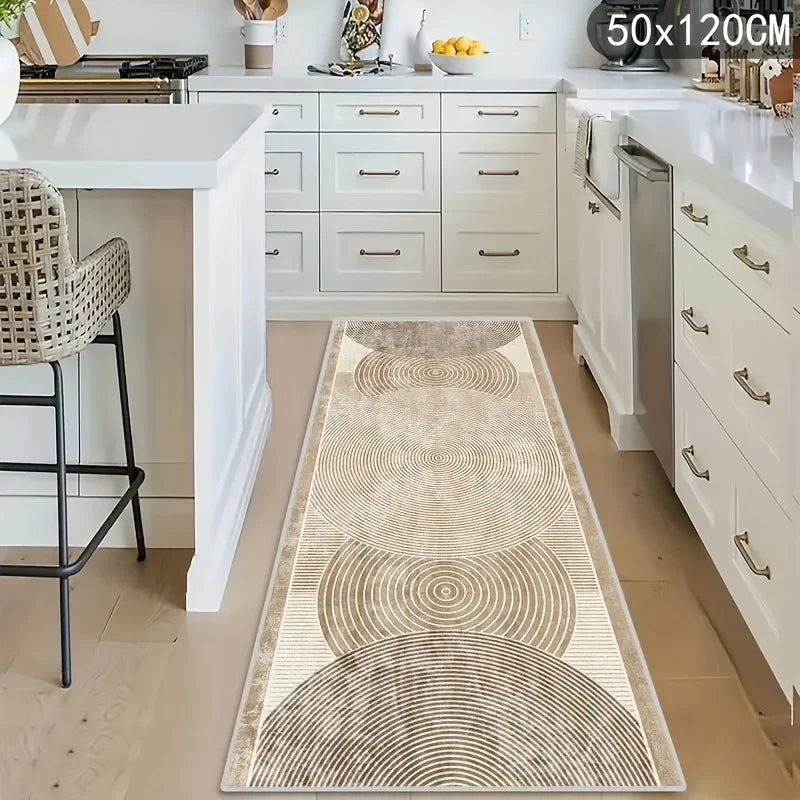 VIKAMA Modern Minimalist Corridor Carpet Non-Slip Kitchen Balcony Bedroom Long Floor Mat