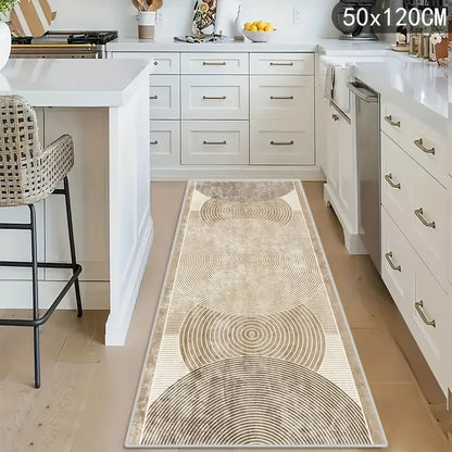 VIKAMA Modern Minimalist Corridor Carpet Non-Slip Kitchen Balcony Bedroom Long Floor Mat
