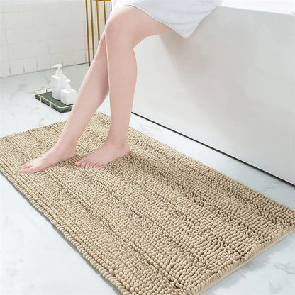 Olanly Chenille Thick Absorbent Bath Rug