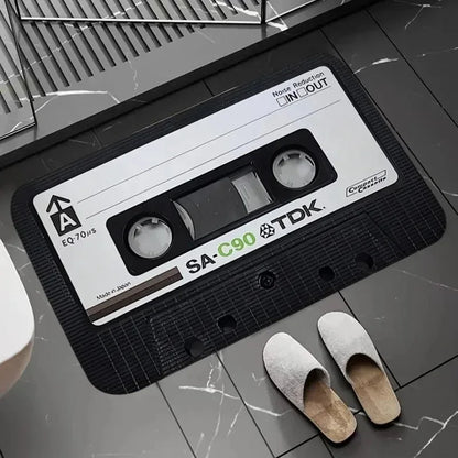 Retro Cassette Tape Bath Mat