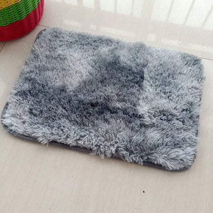 VIKAMA Silk Wool Tie-Dye Rug Non-Slip Washable Bedroom Living Room Kids Carpet Home Decor