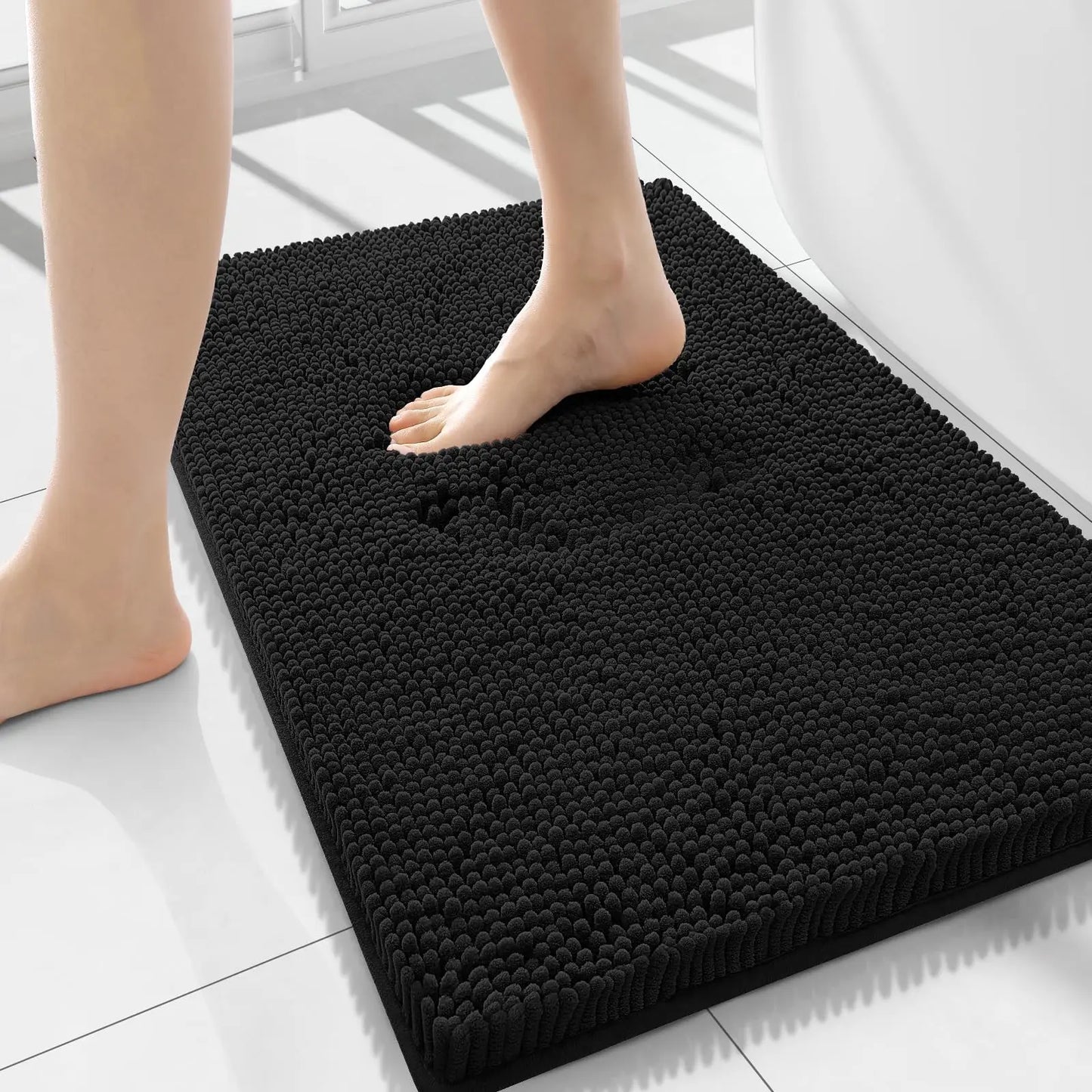 Olanly Chenille Non-Slip Absorbent Bath Mat