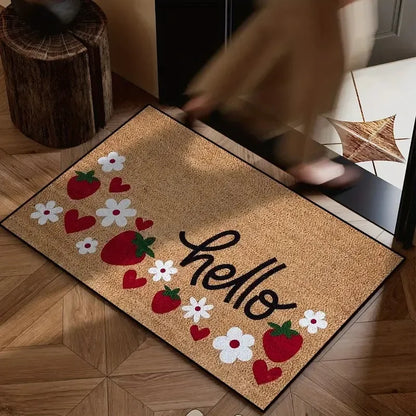 VIKAMA “Hello! Welcome” Stain-Resistant Entrance Doormat