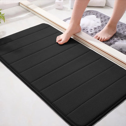 Super Absorbent Bathroom Floor Mat Non-Slip Soft Bath Door Mat Bedroom Kitchen Carpet