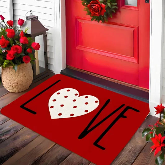 Valentine Heart Non-Slip Welcome Doormat
