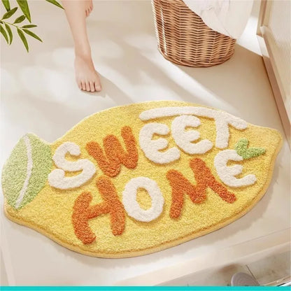 Bathroom Absorbent Floor Mat Non-Slip Bedroom Carpet Entrance Toilet Door Mat