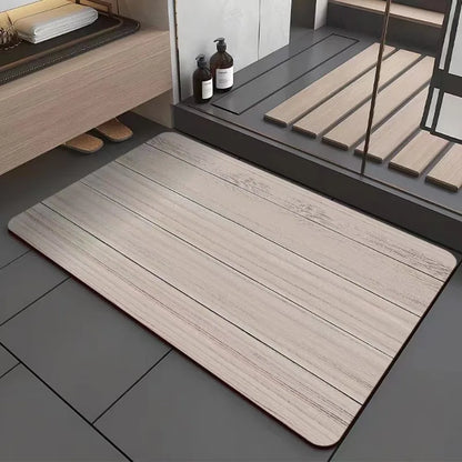 Wood Grain Door Mat Template Pattern Non-Slip Carpet Living Room Bathroom Bedroom Entrance Home Decor