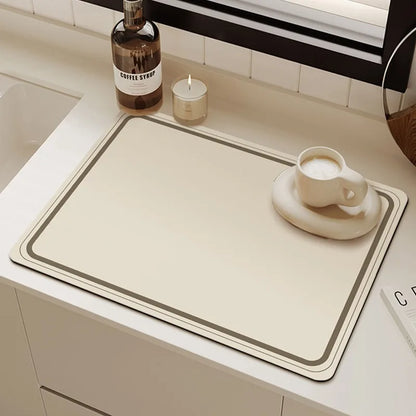 Minimalist Diatomite Dish Drying Mat