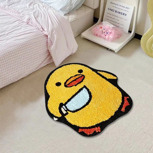VIKAMA Cartoon Duck Carpet Soft Non-Slip Absorbent Bathroom Bedroom Floor Mat