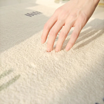 Retro Style Irregular Plush Area Rug