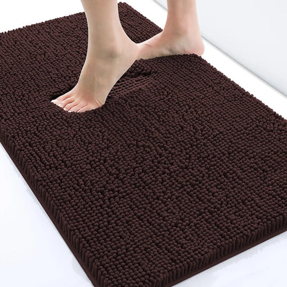 Olanly Chenille Soft Absorbent Bath Mat