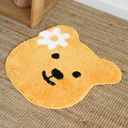 VIKAMA Cartoon Soft Cashmere-Feel Bedside Area Rug