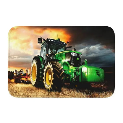 Funny Tractor Design Non-Slip Doormat Kitchen Bathroom Balcony Entryway Floor Mat Rug Home Decor