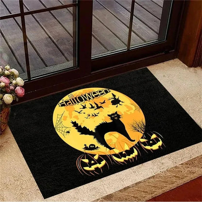 VIKAMA Funny Cat Quote Non-Slip Doormat