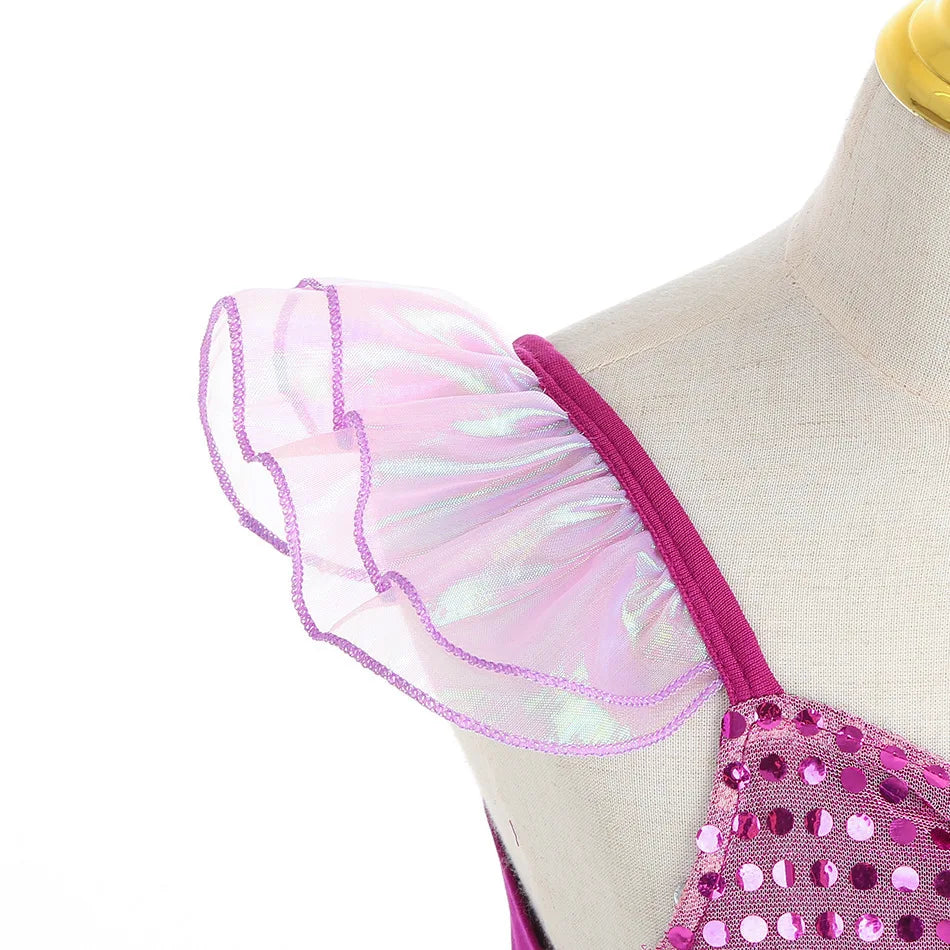 Ariel Little Mermaid Princess Costume Dress For Girls