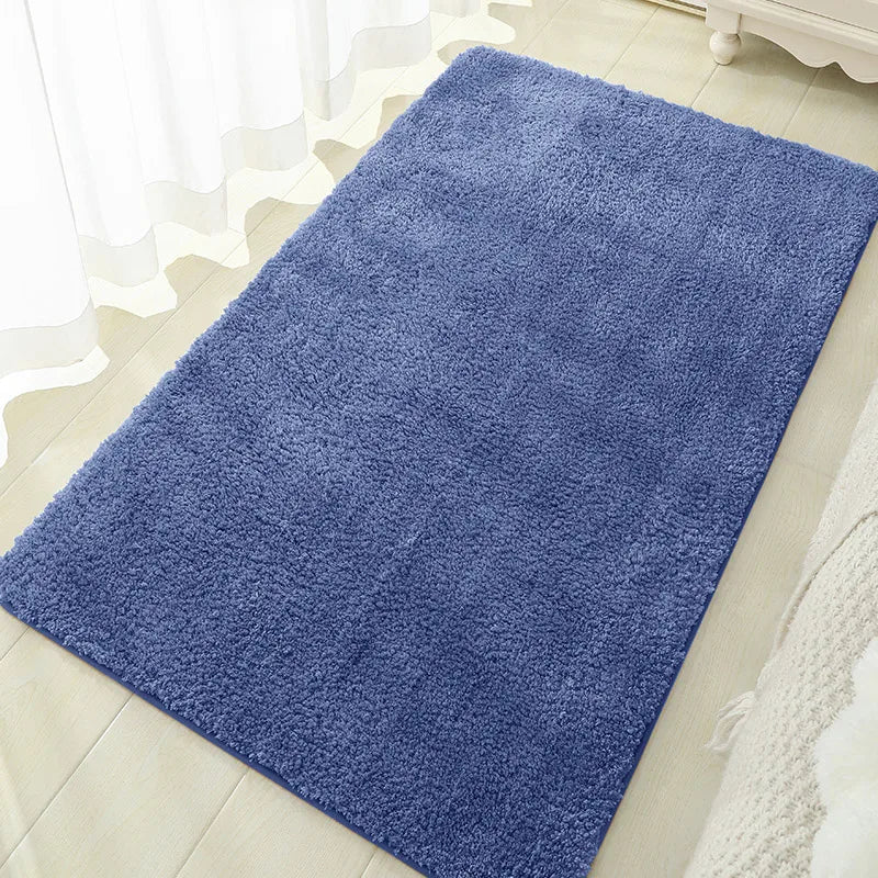 Soft Thick Plush Floor Mat Comfortable Non-Slip Water-Absorbent Carpet Bathroom Bedroom Living Room Home Decor
