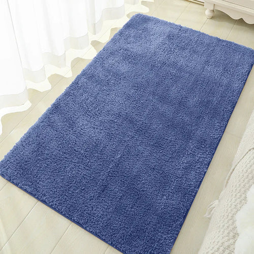 Soft Thick Plush Floor Mat Comfortable Non-Slip Water-Absorbent Carpet Bathroom Bedroom Living Room Home Decor