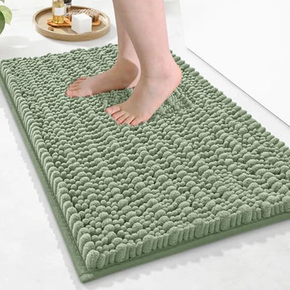 Olanly Chenille Soft Non-Slip Bath Rug