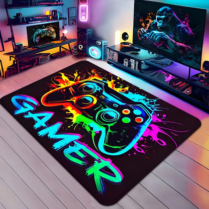 Colorful Game Controller Pattern Non-Slip Doormat