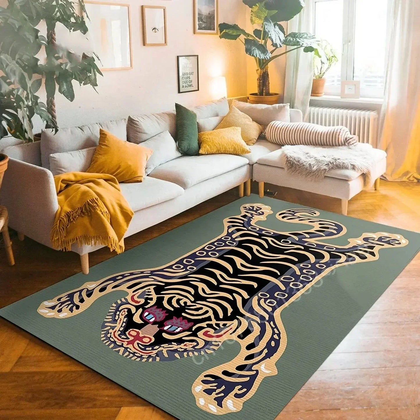 Bohemian Tiger Floral Rug