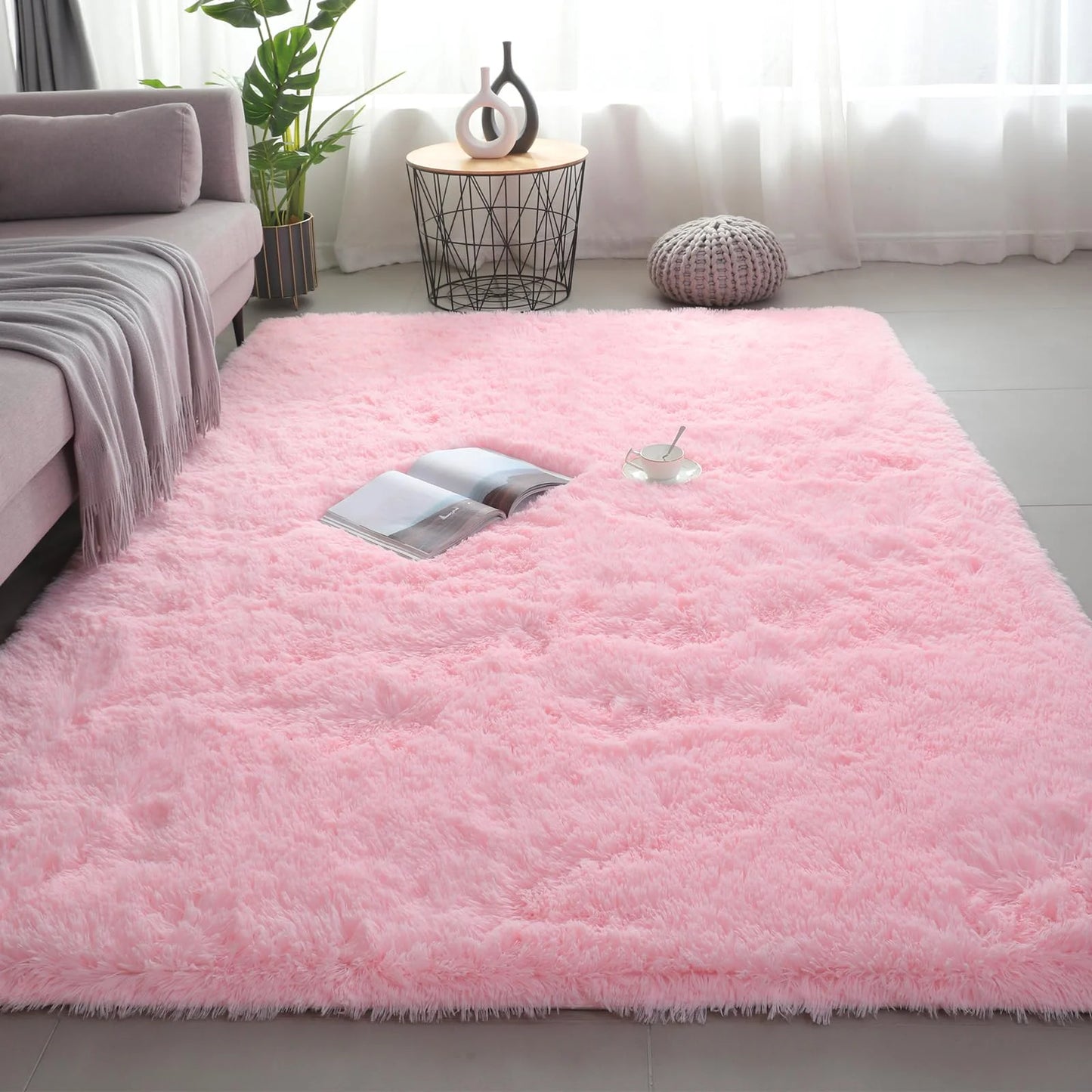VIKAMA Ultra-Soft Puffy Indoor Area Rug