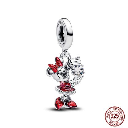 Disney S925 Sterling Silver Charm Beads For Women Bracelet