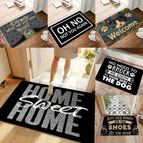 VIKAMA Sweet Home Non-Slip Welcome Doormat