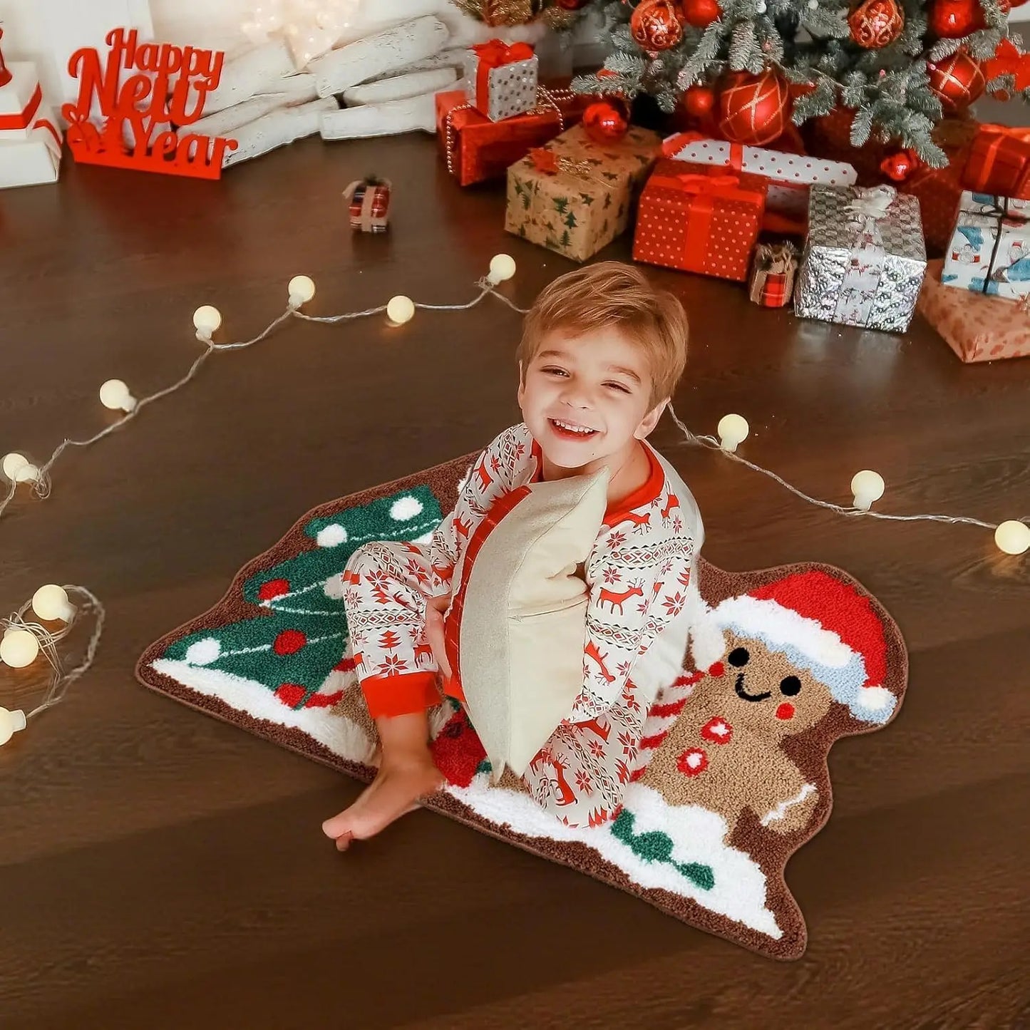 VIKAMA Christmas Welcome Non-Slip Absorbent Doormat