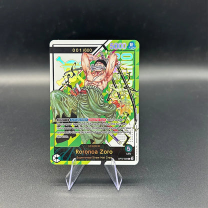 One Piece Roronoa Zoro OP12 020 Parallel Leader Card