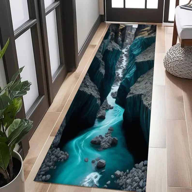 3D Deep Hole Illusion Runner Rug