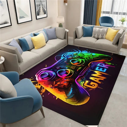 Gaming Controller Rug for Boys Room