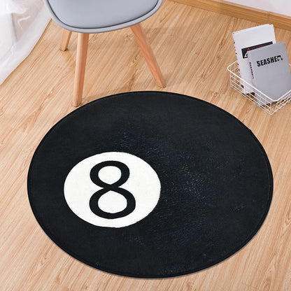 Soft Plush Round Bathroom Carpet Non-Slip Absorbent Machine Washable Mat Bathroom Bedroom Door Floor Decor