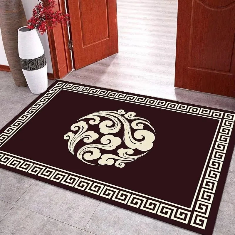 VIKAMA Retro Pattern Non-Slip Entrance Mat