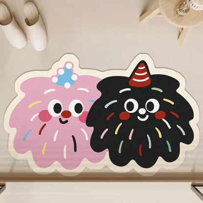 Cartoon quick-dry non-slip bath mat