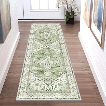VIKAMA Non-Slip Hallway Runner Rug Machine Washable Kitchen Entryway Bedroom Laundry Carpet