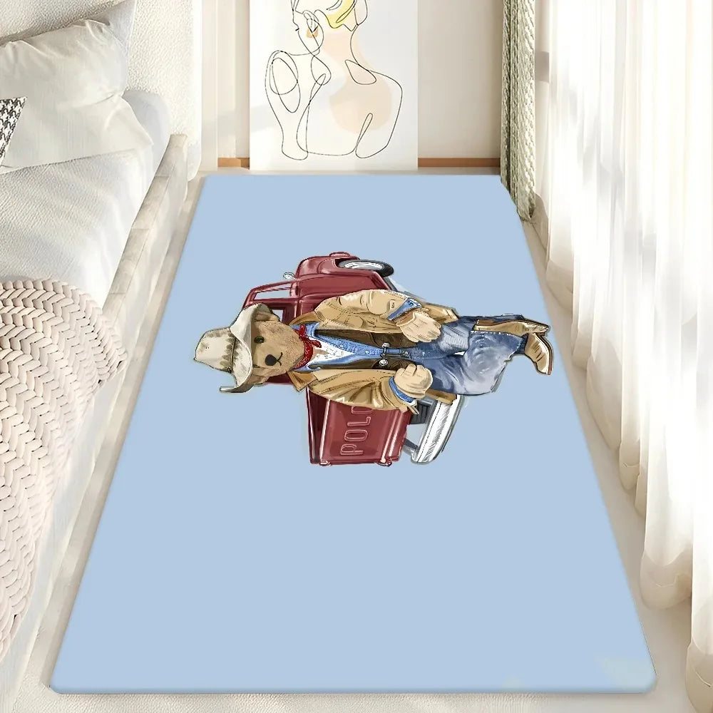 Cute Teddy Bear Non-Slip Floor Mat