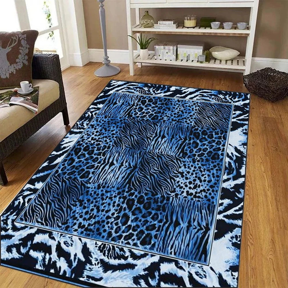 Leopard Print Modern Area Rug