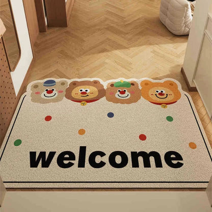 VIKAMA Cute Bear Non-Slip Carpet